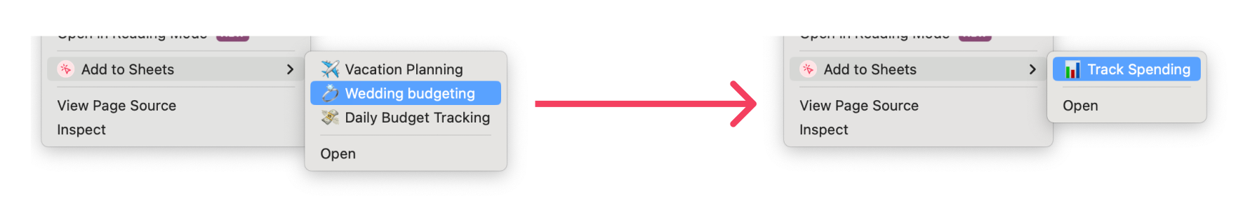use the context menu with column groups