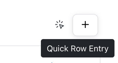 quick row entry tab